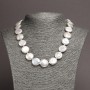 Necklace of natural Baroque pearls, diameter 17mm+-, length 48cm+-