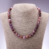 Necklace of natural ametrine, smooth beads, diameter 10(±)mm, length 45 cm
