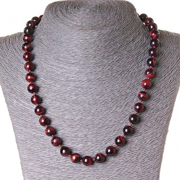 Beads Bull's Eye (Bull's Eye), 10mm round, 45cm length