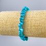 Turquoise Chunk Bracelet, 8x4 mm, length 18 cm (stretch)