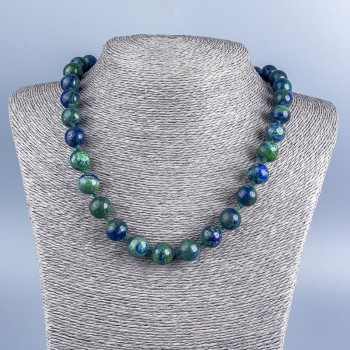 Azurite Beads Smooth Round 12mm Diameter, 48cm Length +