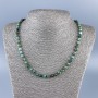 Chrysocolla and Lazurite Necklace with 6mm faceted beads, 52 cm long