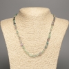 Necklace made of natural fluorite, faceted, d 7x5mm, length 48cm