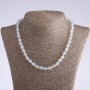 Moonstone Bead Necklace, Faceted Round Beads 8mm Diameter, 45cm Length