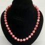 Necklace Turquoise? Wait: It's Turmaline (imitation) smooth bead, diameter 10 mm, length 52 cm+