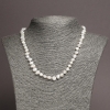 Necklace of natural Baroque pearls, diameter 7x6mm +-, length 46cm+
