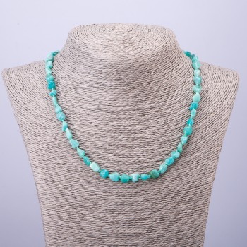 Amazonite Beads Beaded Necklace, 5–7 mm diameter, 47 cm length
