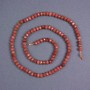 Adventurine Beads "Golden Sand" Generated natural stone rondelle beads, diameter 5x3.5 mm± on thread, length 38 in