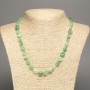 Necklace of Chrysoprase natural stone, faceted beads, diameter 6x7mm, length 48 cm +