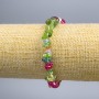 Bracelet Assorted Crumbs, diameter 7×3 mm ±, length 18 cm (stretch)