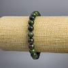 Zoisite Bracelet (single) smooth bead, diameter 8± mm, length 18 cm stretch