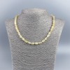 Natural Citrine Necklace Cylindrical Beads, 6x9mm diameter, length 48cm
