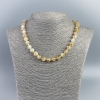 Necklace made of natural citrine, smooth round beads, diameter 8.5mm, length 48 cm