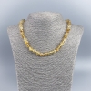 Necklace made of natural gemstone—Faceted Citrine Bead, 8.5 mm approx., length 48 cm approx.