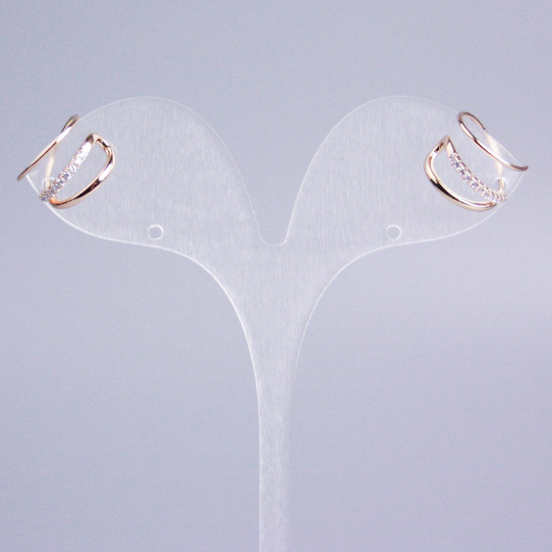 Triple Caf Xuping 18K Gold Plating with White Rhinestones 14x10mm +