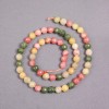 Beads on a Thread Assorted Faceted Round Beads, diameter 6.5mm ±, thread length 37cm ±