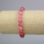 Bracelet Multicolored Tourmaline Faceted Bead, 8mm±, length 18cm± (stretch)