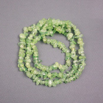 Prehnite Beads on Thread Chunk, 8x6x4 mm±, length 76 cm+
