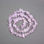 Kunzite Beads on Thread Natural Stone Chip, 9x4mm, length 40cm