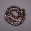 Petersite Beads on Thread Natural Stone Smooth Round Bead, diameter 8.5mm ±, length 39cm ±