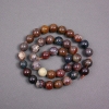Petersite Beads onThread Natural Stone Smooth Sphere 10mm Dia. ±, Length 38cm ±