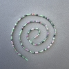 Turquoise Beads on Thread Natural Stone Cube, diameter 2–3 mm, 3x2, 3mm+, length 39 cm+