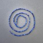 Lapis Lazuli Beads on Thread Natural Stone Cube 2x2mm, length 39cm
