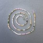 Turmaline Beads on Thread assorted natural stone cube, 2x2mm diameter, length 40cm+