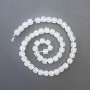 Beads Mountain Crystal Natural Stone Faceted Cube Bead, 7x7mm diameter, 37cm length on thread
