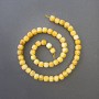 Yellow Jadeite Beads, natural faceted cube gemstone, diameter 7x7mm, approx 39cm length on thread