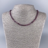 Turmaline Necklace - Natural Stone, faceted cube beads, diameter 4x4 mm, length 50 cm