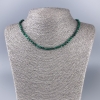 Malachite Necklace Natural Stone Beads Cut Cubes 4x4mm, length 50cm