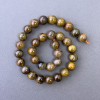 Yellow Petersite Beads Natural Stone Smooth Sphere 12mm Ø, 39cm+ length