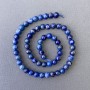 Lapis Lazuli Beads natural stone smooth ball diameter 6.5mm+-, length 38cm+-
