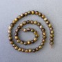 Yellow Petersite Natural Stone Beads Smooth Round 6.5mm Diameter, Length 40cm