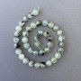 Prehnite Beads natural stone smooth ball 10mm diameter, length 39cm
