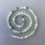 Prehnite Beads Natural Stone Smooth Round 6.5 mm ±, Length 40 cm ±