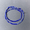 Variscite Beads Blue (raw cut) 2x4mm, 38cm string on thread