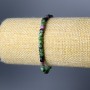 Zoisite Bracelet with Natural Zoisite, Faceted Cubes 4mm, Stretch 18cm