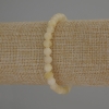 Bracelet Citrine Natural Stone Faceted Sphere, diameter 6mm±, length 18cm (stretch)