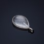 Rock Crystal Drop Pendant, 2.5x1.7cm (+/-)