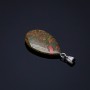 Teardrop Pendant Heliotrope 2.5x1.7cm (+-)