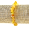 Bracelet Amber Chip, diameter 7×4mm±, length 18cm± (stretch)