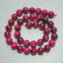 Malachite Cat's Eye Beads? Wait careful: Original is Malinove (Crimson) Cat's Eye Beads natural stone smooth ball 10mm dia., length 38cm on thread