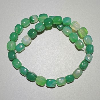 Agate Beads natural stone bar, diameter 9x12mm+-, length 37cm+- on thread