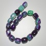 Agate Beads Natural Stone Brick-shaped, 16x19mm, +/-, 38cm +/- length on thread