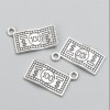 Finding Pendant "Money" 7x13mm packaged 25 pcs +-. 20g