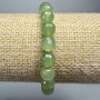 Bracelet Prehnite natural stone faceted bead, diameter 8mm±, length 18cm± (stretch)