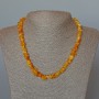 Amber Chunk Necklace, diameter 7×4mm +-, length 45cm+-