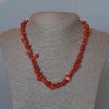 Red Jasper Necklace natural stone chip, diameter 8×3mm±, length 46cm±